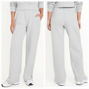 NWT! Old Navy Gray High-Waisted Dynamic Fleece Trouser Pants - Size Small 🤎